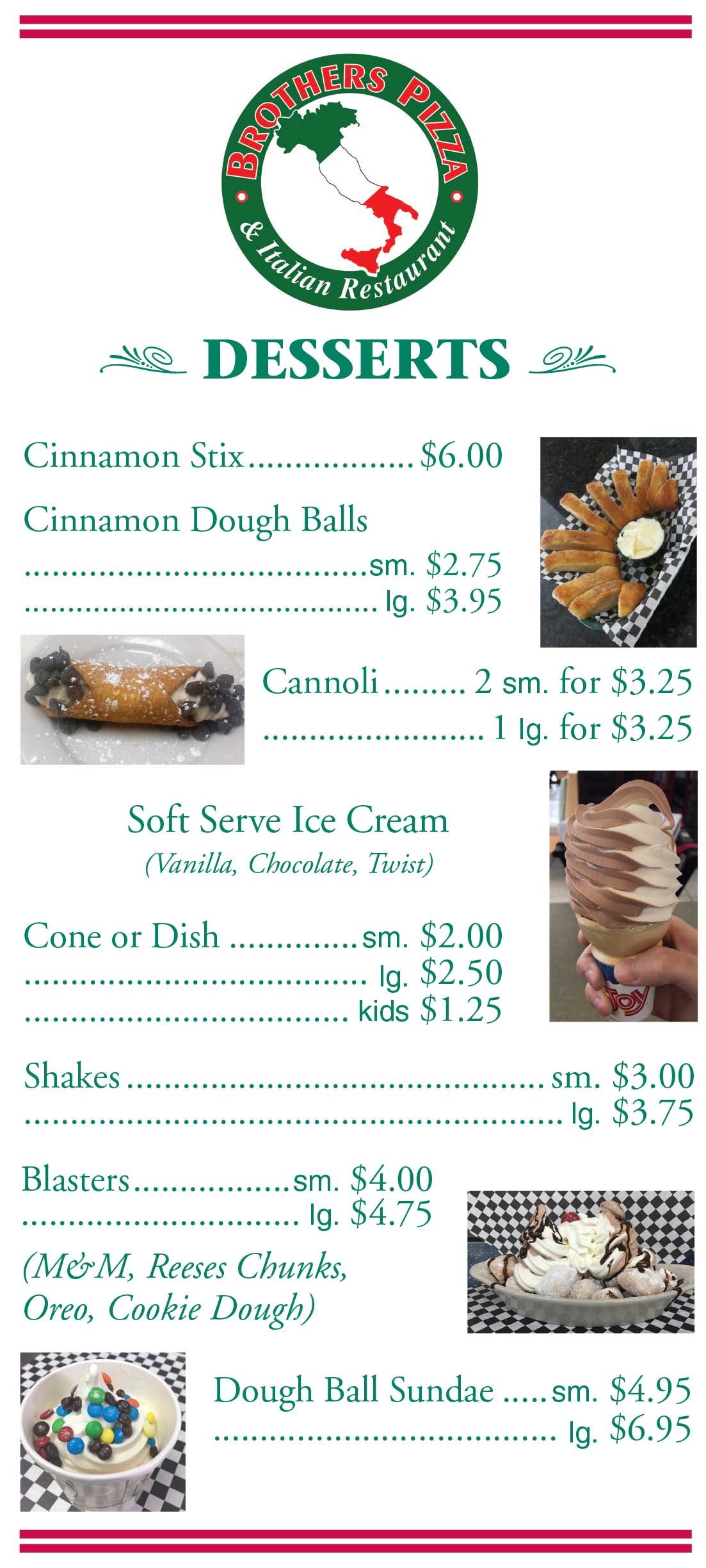Menu-Dessert